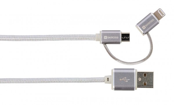 SKROSS Kabel 'Charge'n Sync' - USB - Micro USB / Lightning