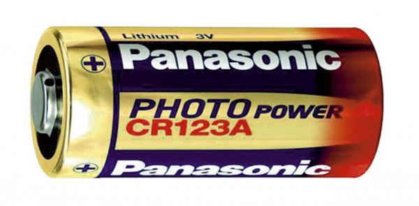 Panasonic Batterie Lithium 3V, CR 123