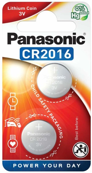 Panasonic Knopfbatterie - CR 2016